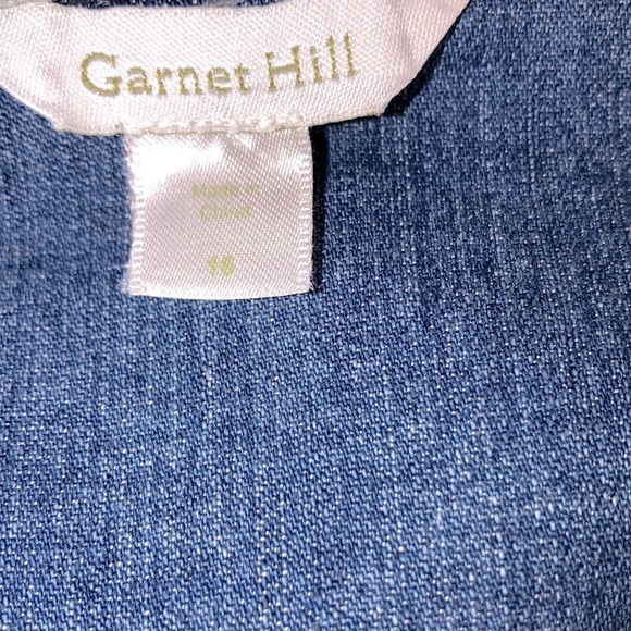 GARNET Hill size 16 blue jean denim jacket - Picture 7 of 11